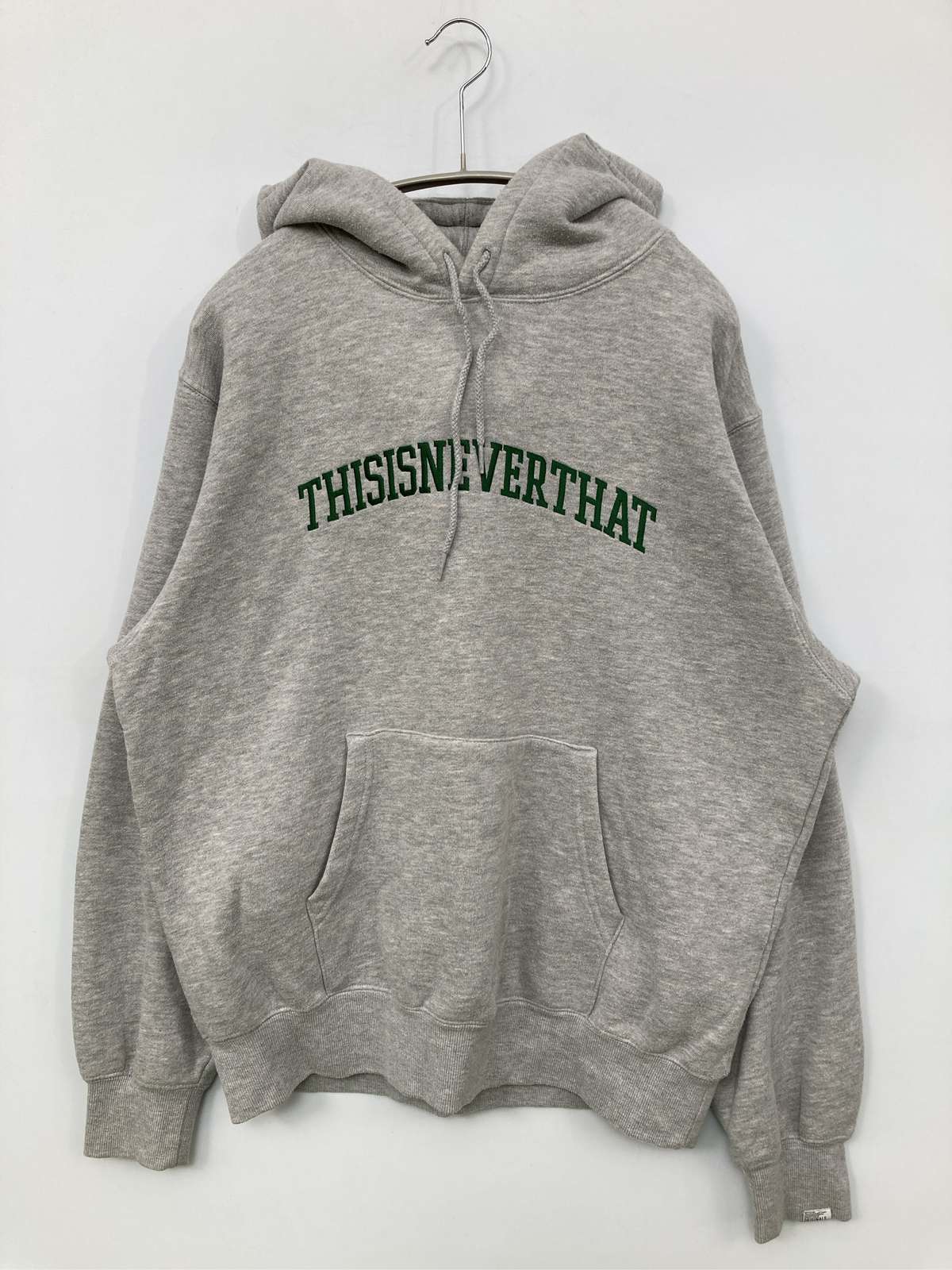 【中古】thisisneverthat ディスイズネバーザット パーカー M 薄墨色 メンズ レディース