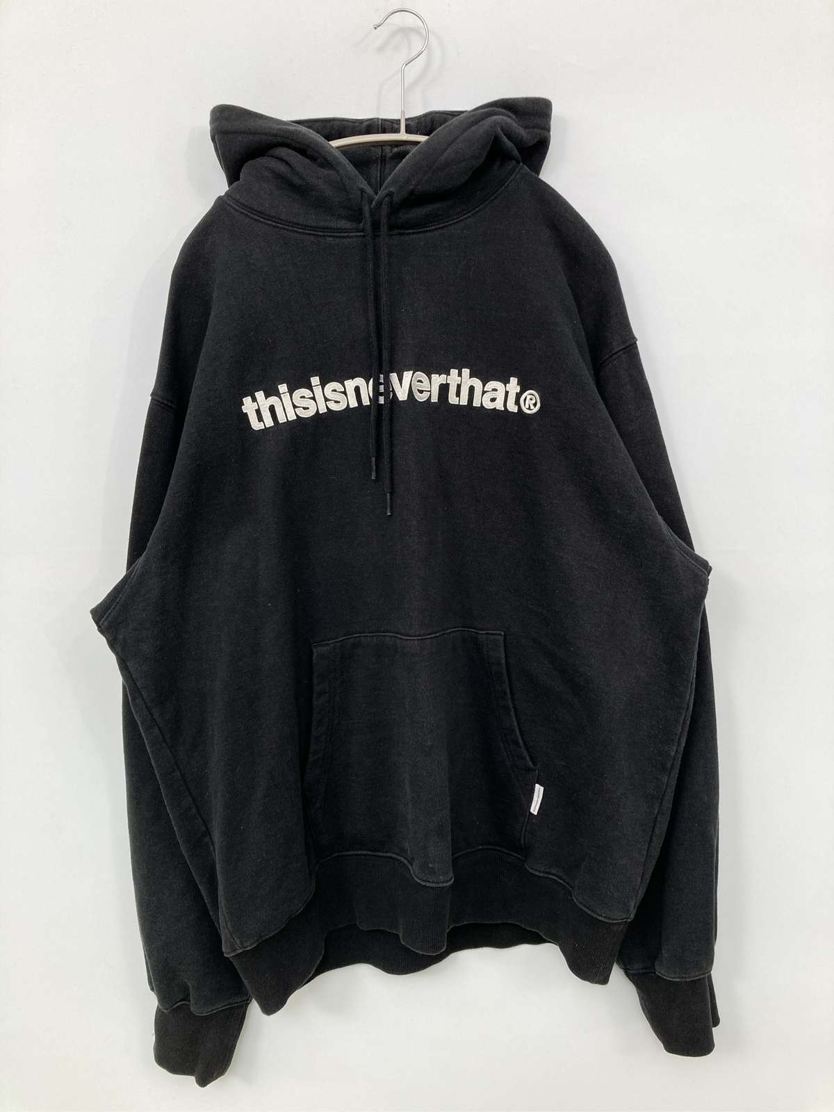 【中古】thisisneverthat ディスイズネバーザット パーカー XL 黒いこと メンズ レディース