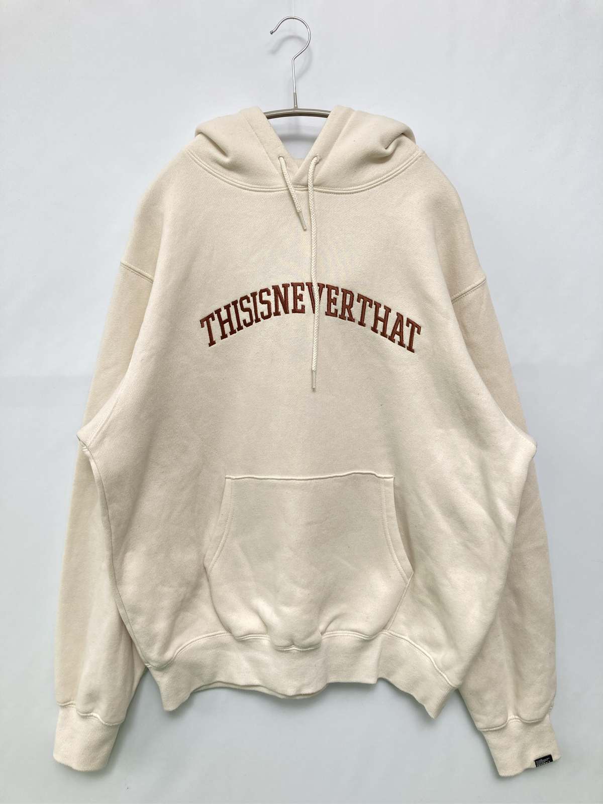 【中古】thisisneverthat ディスイズネバーザット パーカー M 象牙色 メンズ レディース