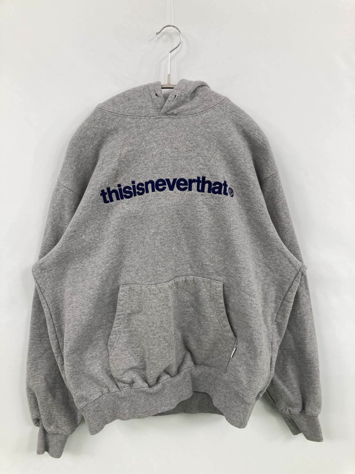 【中古】thisisneverthat ディスイズネバーザット パーカー M 薄墨色 メンズ レディース