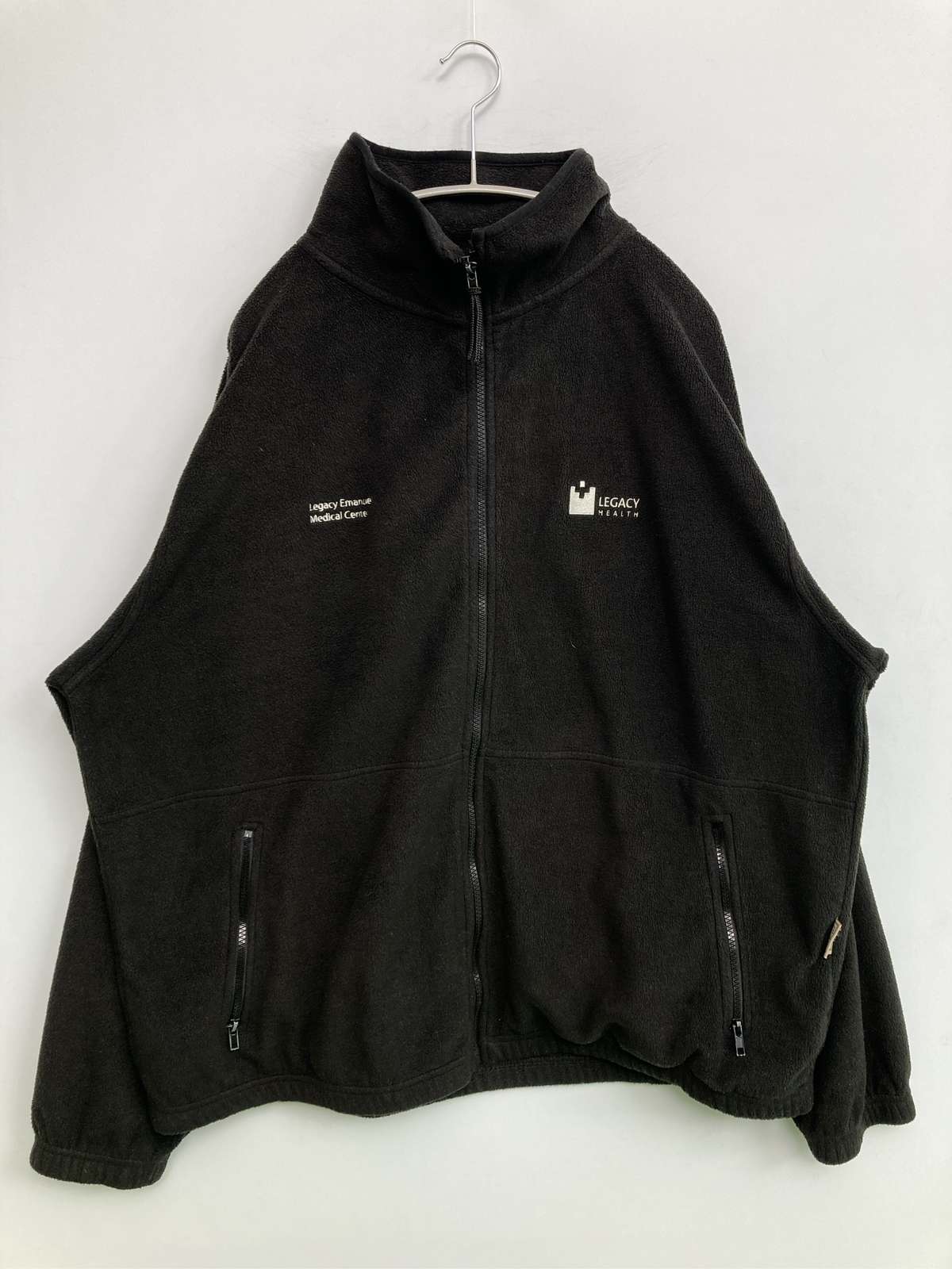 【中古】COLORADO コロラド 上衣 XL 黒いこと ボア 無地 ブランド名ロゴタイプ 刺しゅう 真っただ中丈 ボンネットなし ジップアップ メンズ
