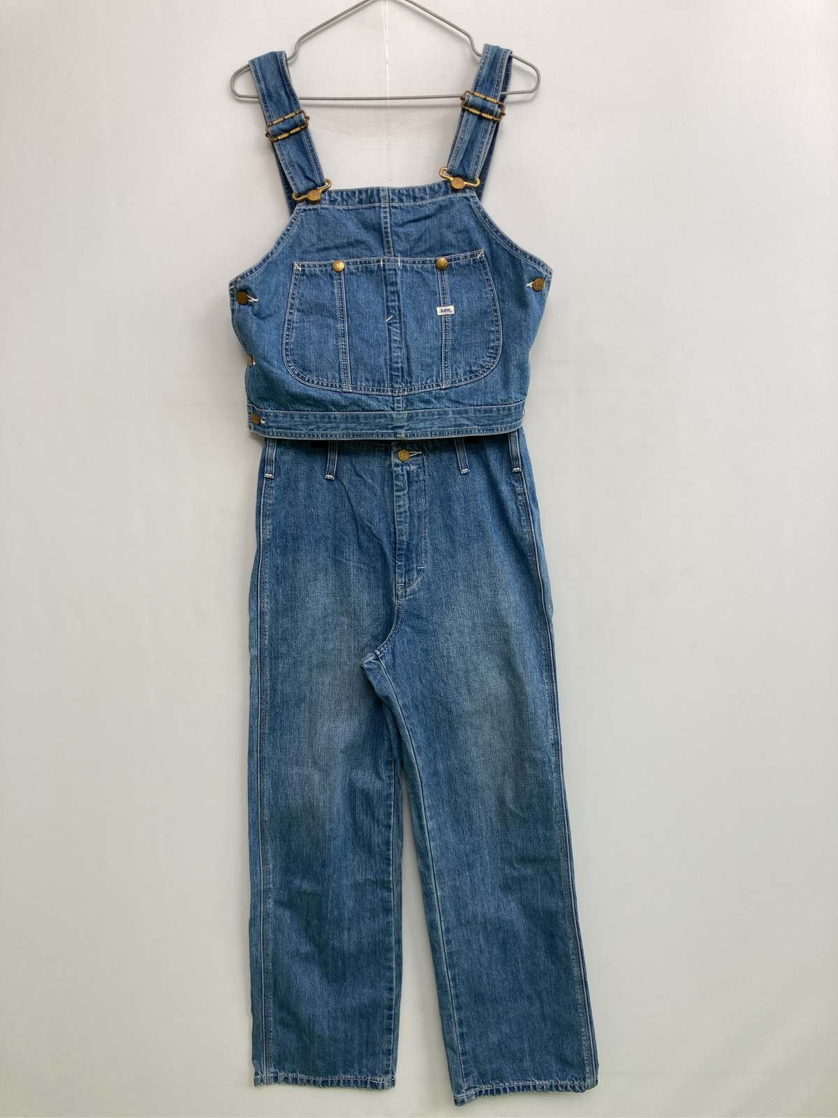 【中古】Lee リー サロペット/オーバーオール 26 ブルー フルレングス デニム コットン レディース｜digdig 店