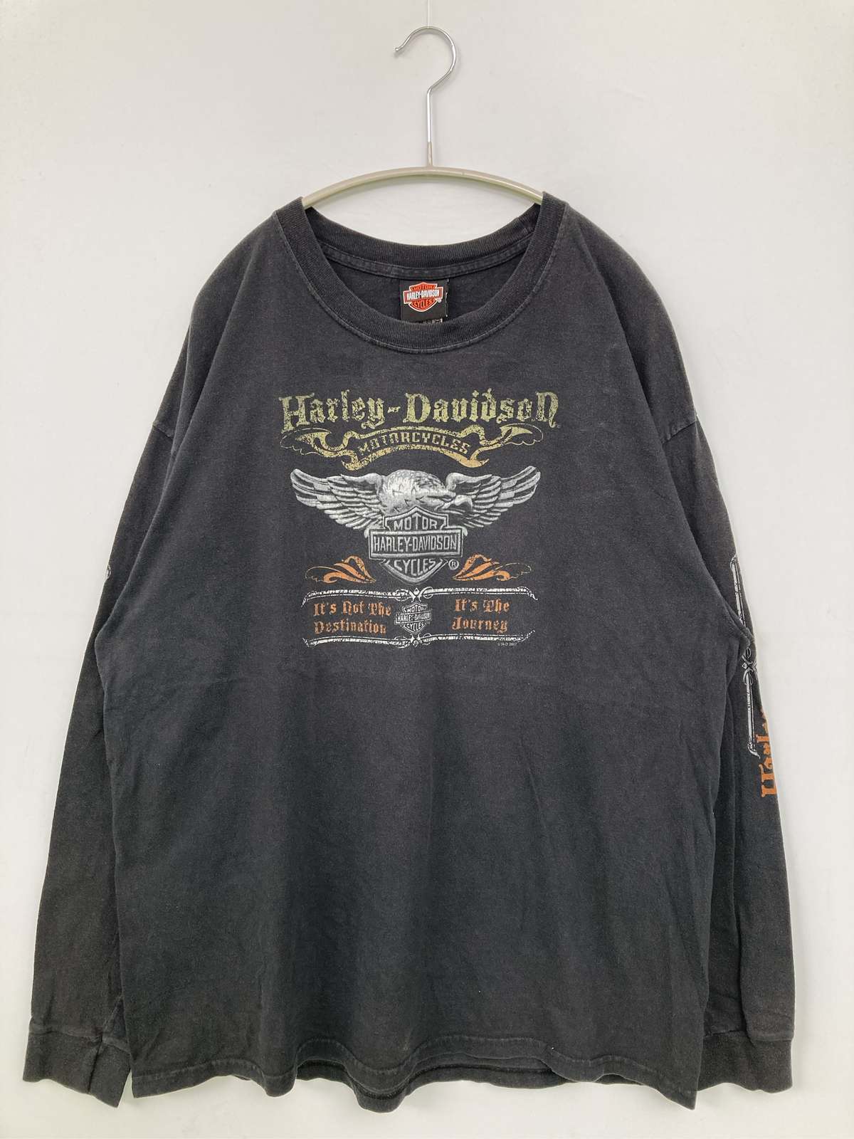 【中古】HARLEY-DAVIDSON ハーレーダビッドソン プルオーバー/カットソー X-LARGE 黒いこと メンズ