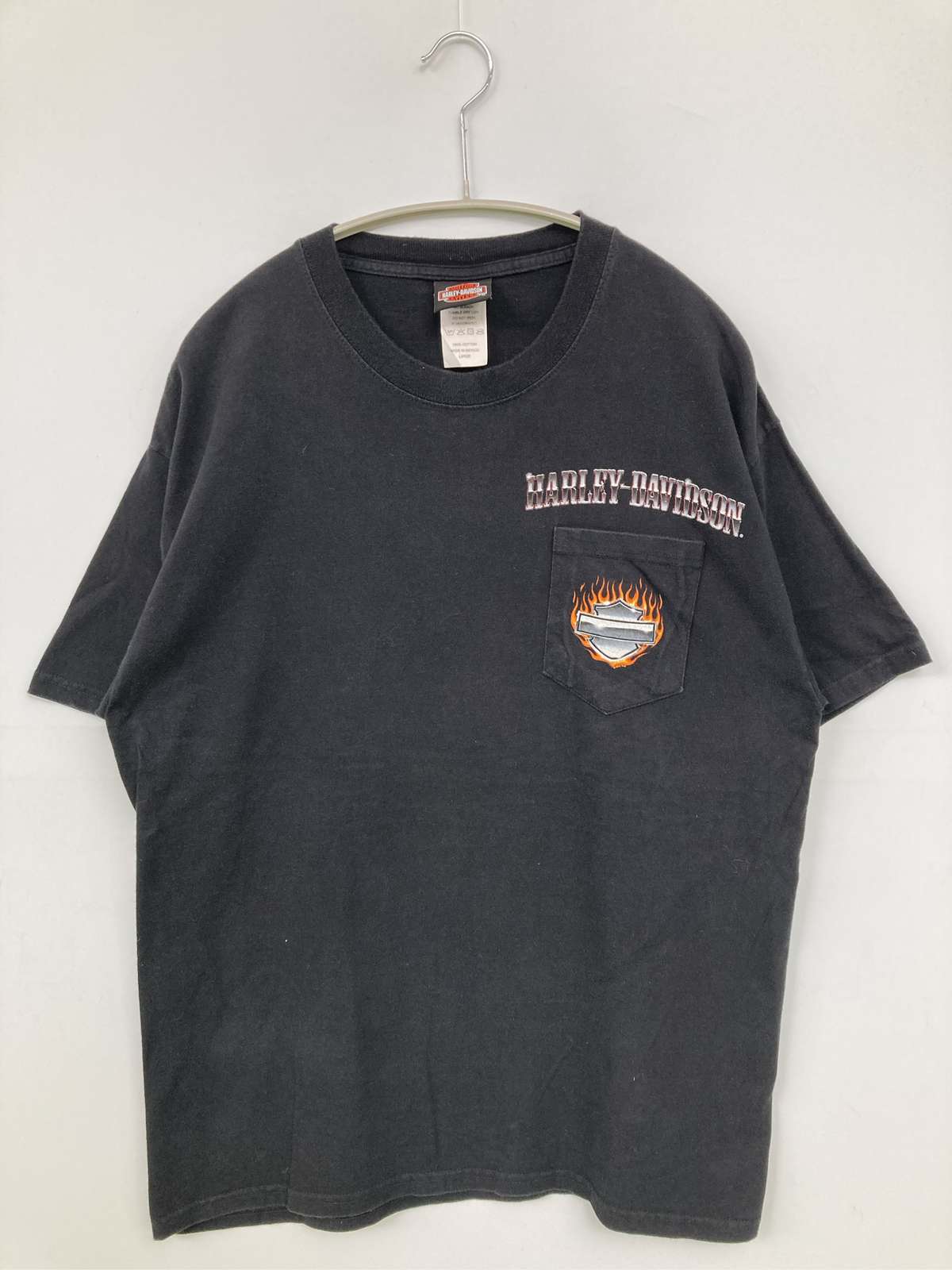 【中古】HARLEY-DAVIDSON ハーレーダビッドソン プルオーバー/カットソー LARGE 黒いこと メンズ