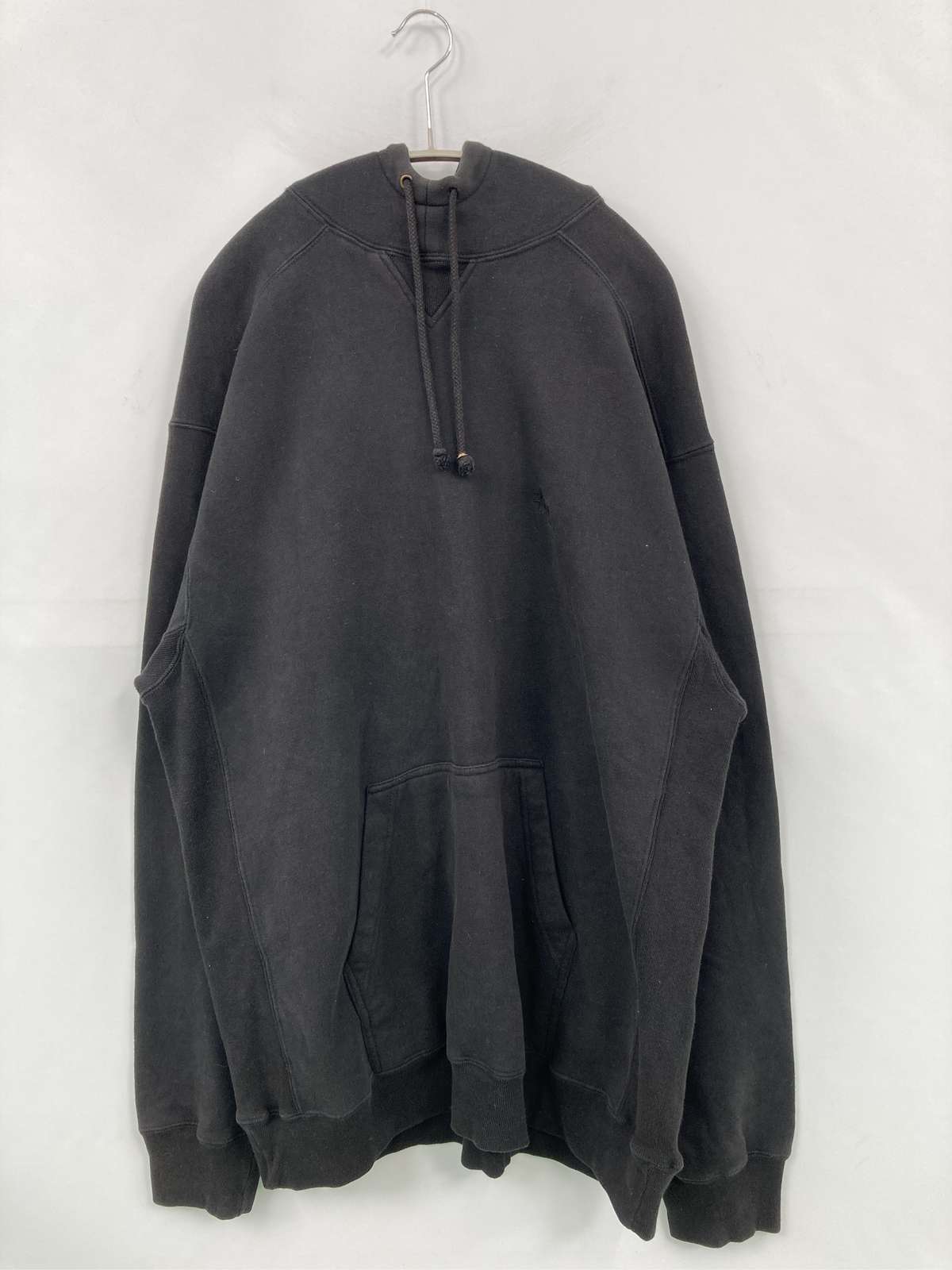 【中古】stussy ステューシー パーカー XL ブラック コットン 無地 プルオーバー 長袖 メンズ レディース|digdig 店