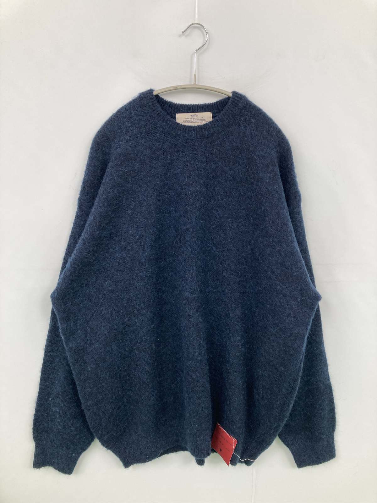 【中古】ANOTHER 編み物/スウェーター F 米国海軍 ナイロン 羊毛・編み物 無地 うしろ側刷り上げる 真っただ中丈 編み物 長袖 労働者の一団素っ首(丸首) レディース