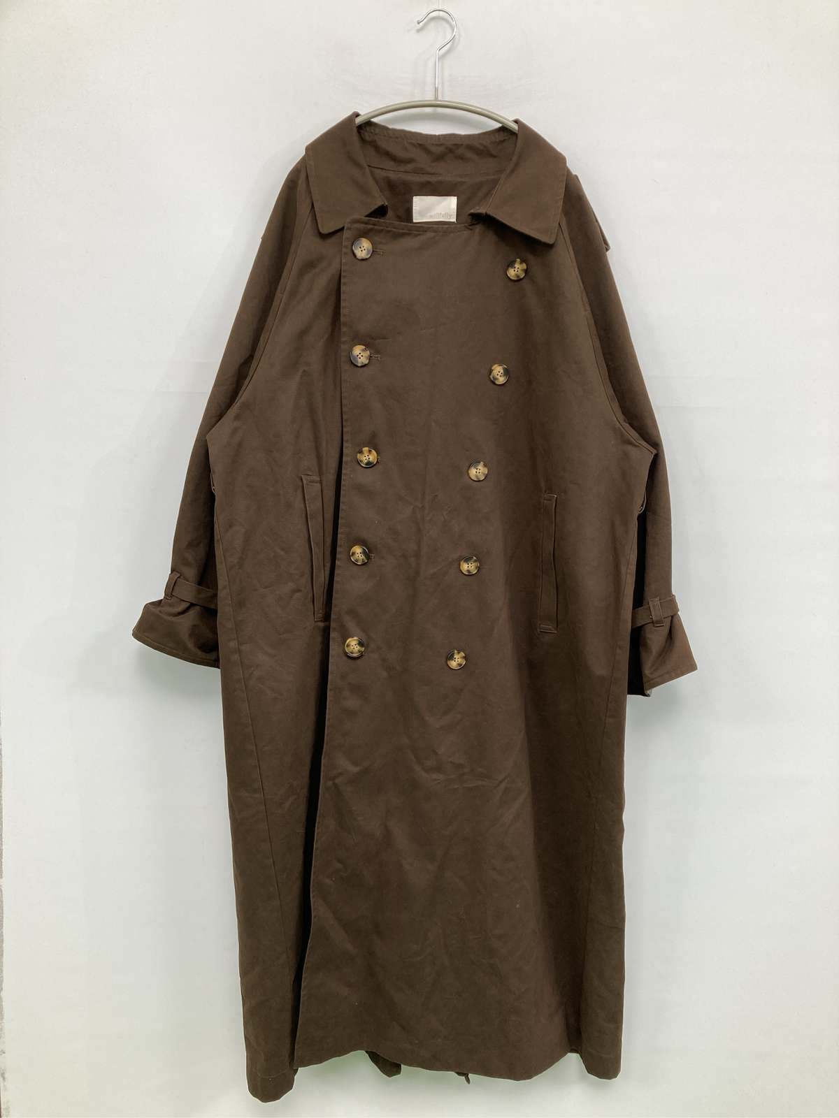 【中古】willfully ウィルフリー トレンチコート F ブラウン レディース｜digdig 店 8,443円