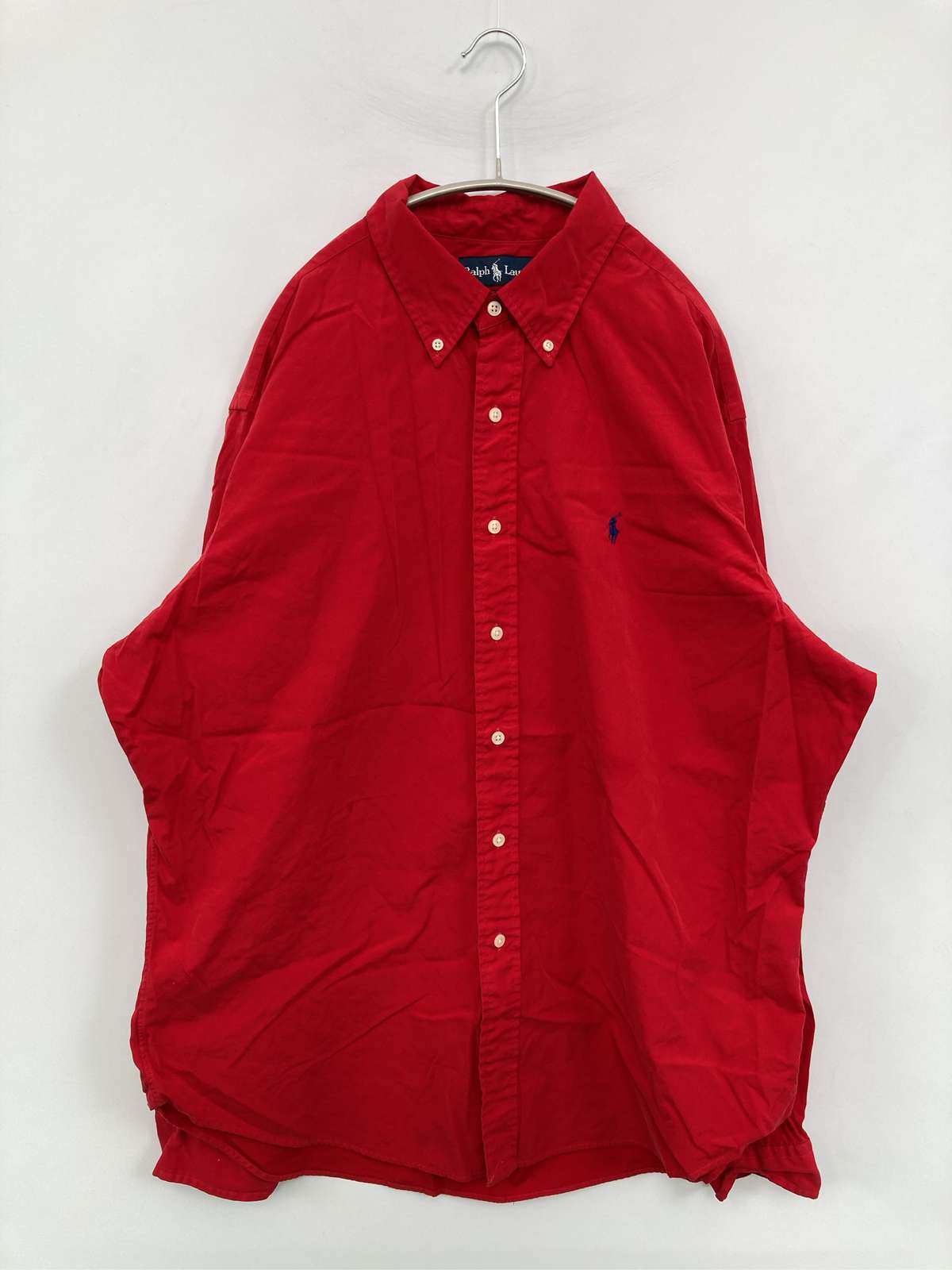 【中古】Ralph Lauren ラルフローレン プルオーバー/トップ XL 赤いこと 無地 ワンポイント ブランド名ロゴタイプ 刺しゅう 長袖 名取り草落ち込む メンズ