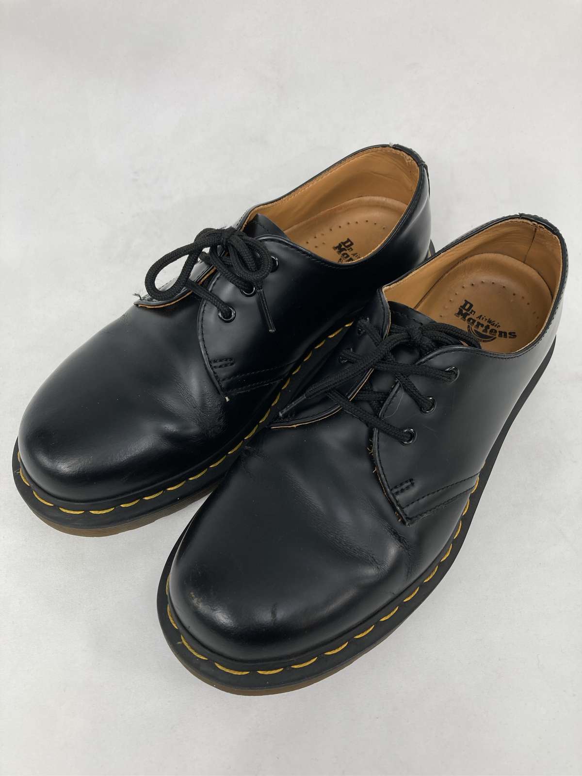 【中古】Dr.Martens 御医者さんマーチン モカション/甲板シューズ UK5 黒いこと レディース