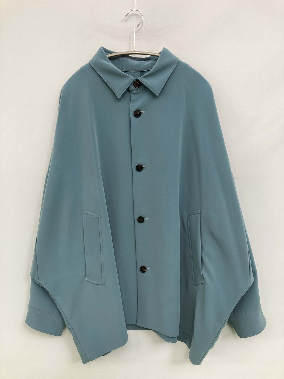 【中古】HARE ハレ ポンチョ M 青色 無地 ボンネットなし メンズ