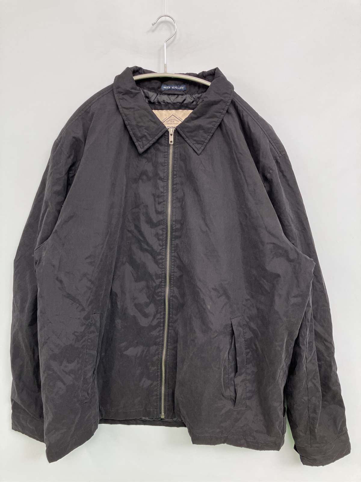 【中古】ST JOHN\u0027S BAY セントジョンズベイ 上衣 XL 黒いこと 無地 ブランド名ロゴタイプ 真っただ中丈 ボンネットなし ジップアップ メンズ