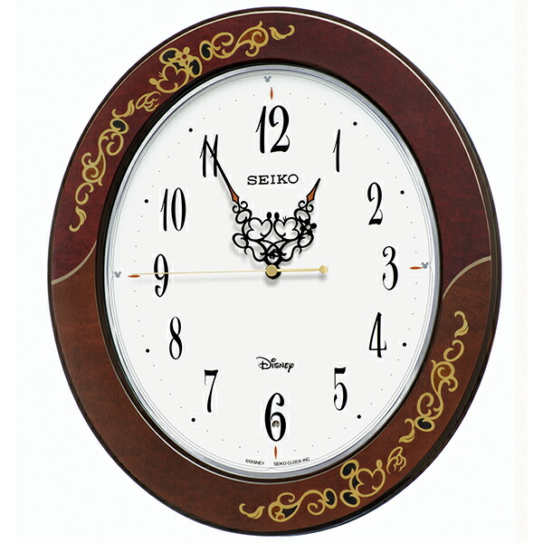 1個 名入れ可能 掛け時計 スイープ お取り寄せ インテリア 寝具 収納 Seiko セイコー 電波時計 壁掛け ミッキー 鳥の鳴き声 Fs510b 大人ディズニー 大人ディズニー ミニー ラッピング包装 のし無料 ディズニー ミッキー フレンズ キャラクター スイープ お