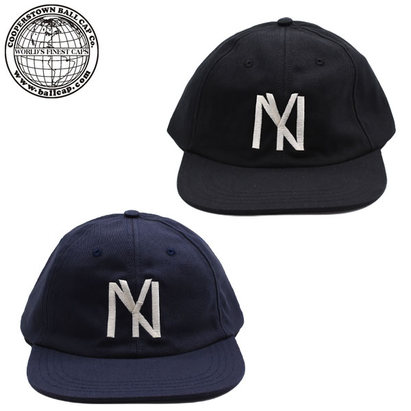 クーパーズタウン ボール キャップ ニューヨーク ブラックヤンキース NEWYORK BLACK YANKEES 1935 ブラック ネイビー 帽子 アメリカ製 cooperstown ball cap