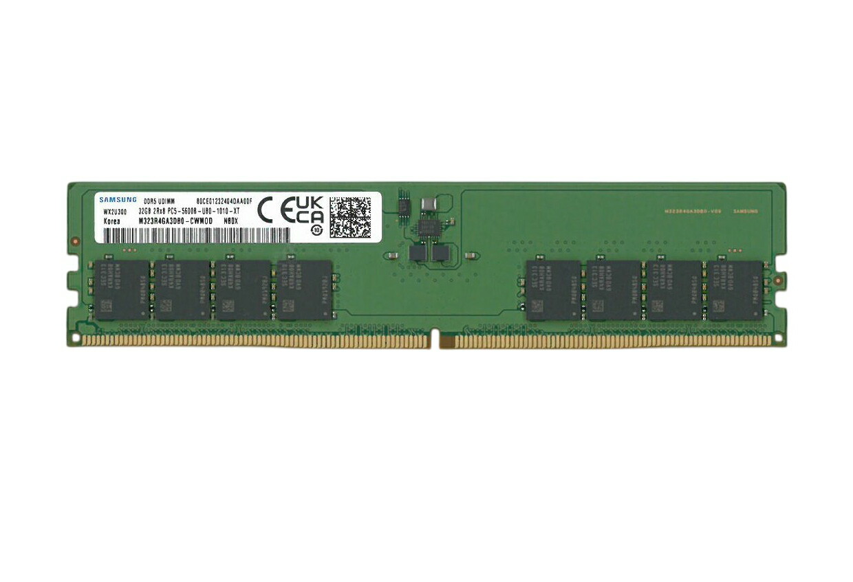 サムスン製 DDR5-5600　32Gメモリ(16G×2)動作確認済 楽天市場】SAMSUNG ORIGINAL サムスン純正 PC5-44800 DDR5-5600