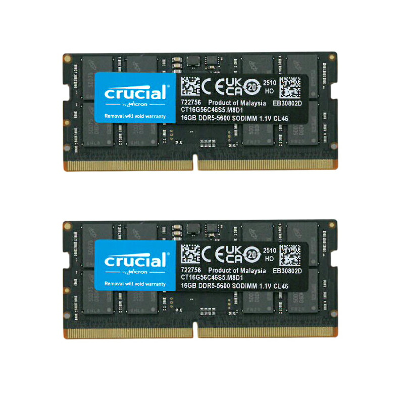 楽天市場】16gb ddr5 5600 ノート メモリ crucial PC5 44800