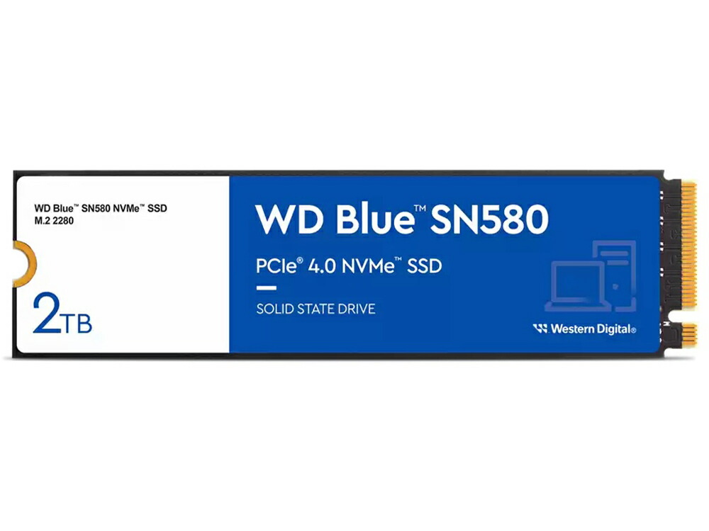 ウエスタンデジタル WDS200T3B0E WD Blue SN580 NVMe SSD 2結核症 M.2 2280