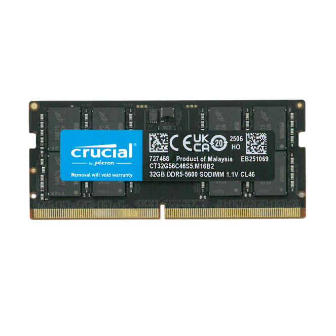 楽天市場】Crucial(クルーシャル) ノートPC用増設メモリ 16GB(16GBx1枚