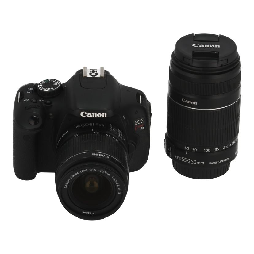 中古 デジタル一眼 ダブルズームキットCanon キヤノンEOS Kiss X5  ダブルズームキット 221066005032コンディションランク【B】（商品 No.19-0）