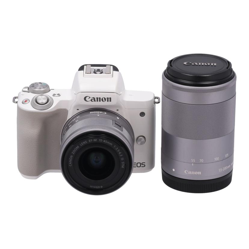 中古 ミラーレス一眼 ダブルズームキットCanon キヤノンEOS Kiss M2  ダブルズームキット 041051007382コンディションランク【B】（商品 No.78-0）
