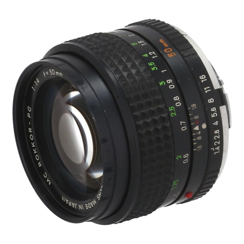 中古 取り替えっこ水晶体/50mmMINOLTA ミノルタMC R-PG 50粍 F1.4 3343596健康状態位置づける【B】（商いもの No.09-0）