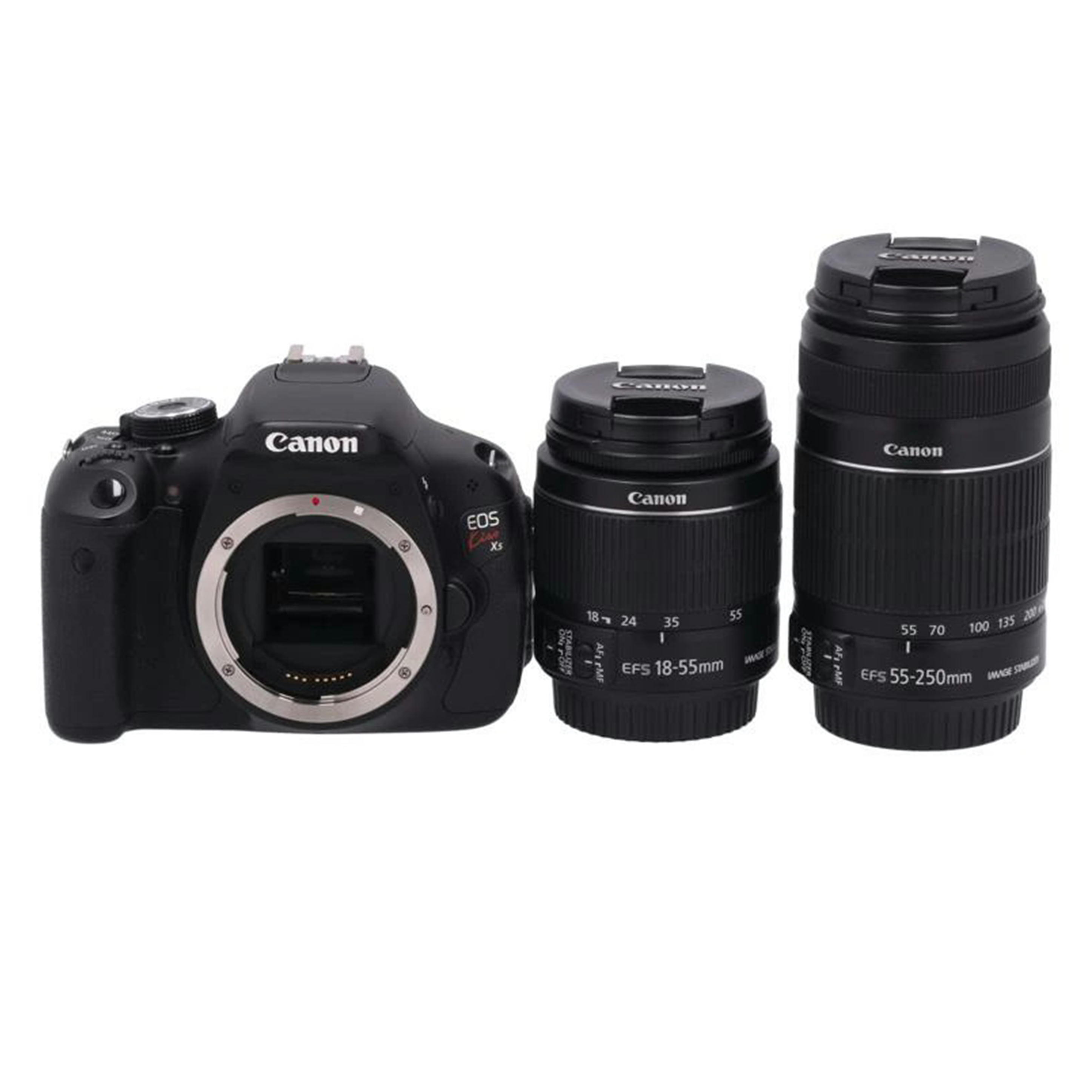 中古 デジタル一眼 ダブルズームキット Canon キヤノン EOS Kiss X5 ダブルズームキット331076071507 コンディションランク【B】 （商品 No.21-0）