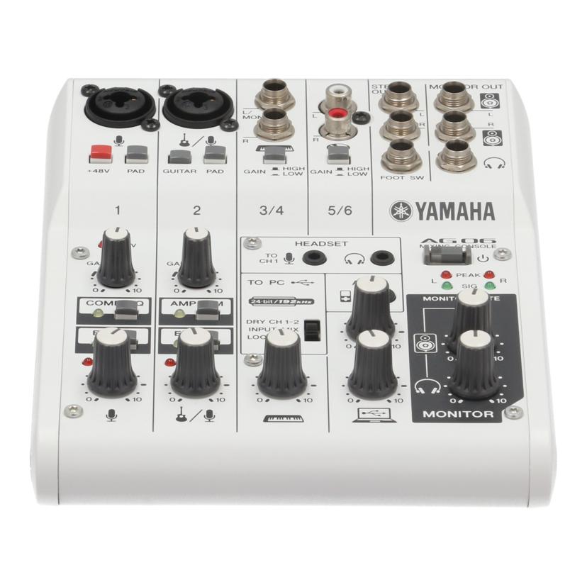 中古 ウェブキャスティングミキサーYAMAHA ヤマハ AG06 YCAY01518健康状態位置づける【AB】（商いもの No.78-0）