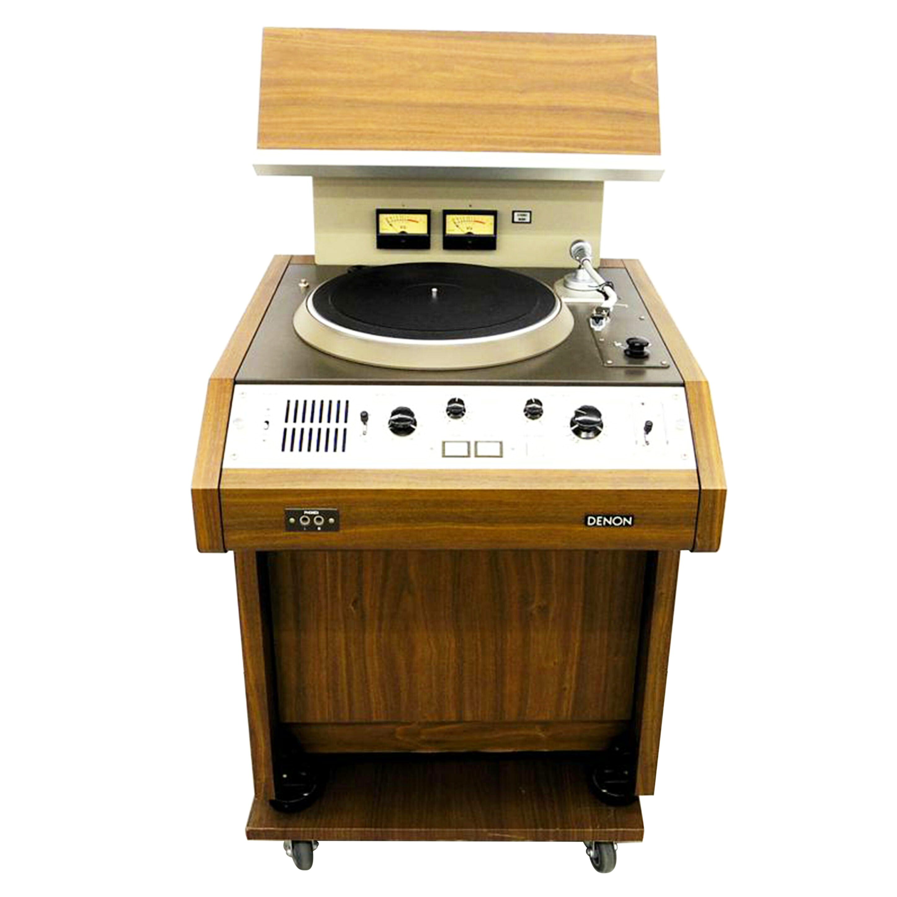 中古 御勤め用電気蓄音機DENON デノン デンオンDN-308 健康状態位置づける【AB】（商いもの No.75-0）