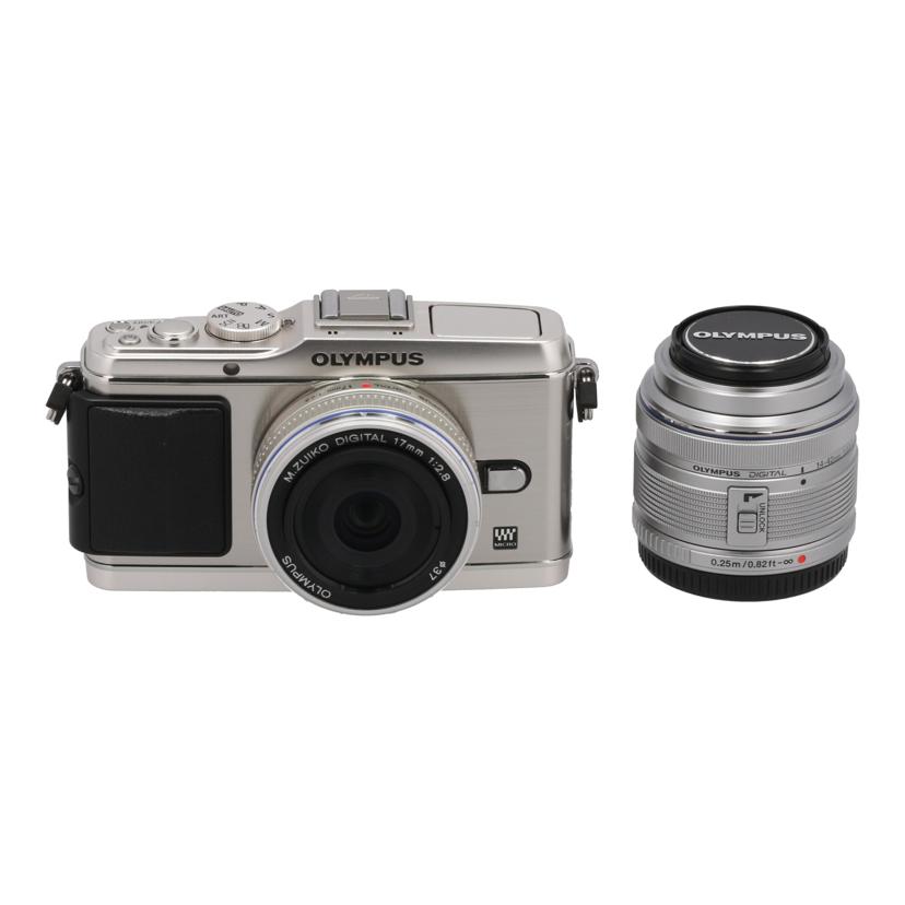 中古 鏡鑑受け答え一眼ツインレンズキットOLYMPUS オリンパス E-P3  ツインレンズキット B9M507800健康状態位置づける【AB】（商いもの No.62-0）