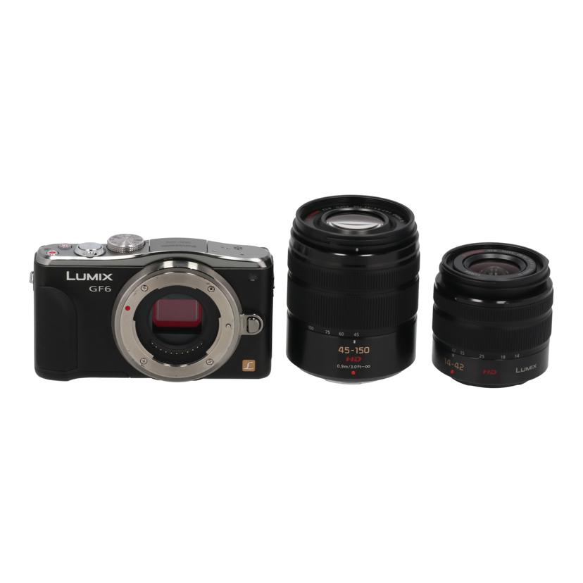 中古 鏡鑑受け答え一眼 ダブルズームキットPanasonic パナソニック DMC-GF6W FR3FA501954健康状態位置づける【B】（商いもの No.67-0）