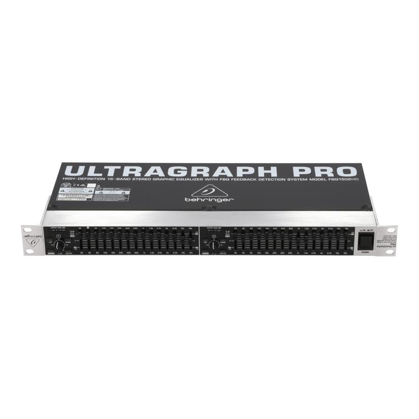 中古 グラフィックイコライザーBEHRINGER ベリンガー FBQ1502固定ディスク S1500252B3R前提条件序列付ける【B】（商いもの No.88-0）
