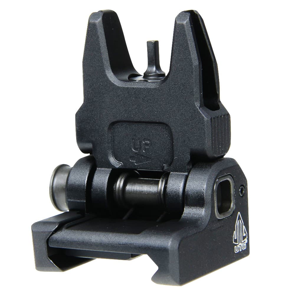 LEAPERS UTG フロントサイト AR15用 フリップアップ式 MNT-757 リーパーズ バックアップサイト スプリング式 アイアンサイト 照星 照門 照準器 リアサイト