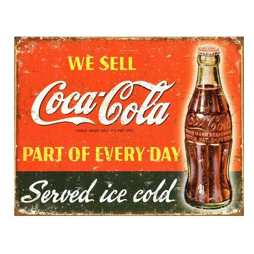 楽天市場】ブリキ看板 コカコーラ プレート おしゃれ ベンディング