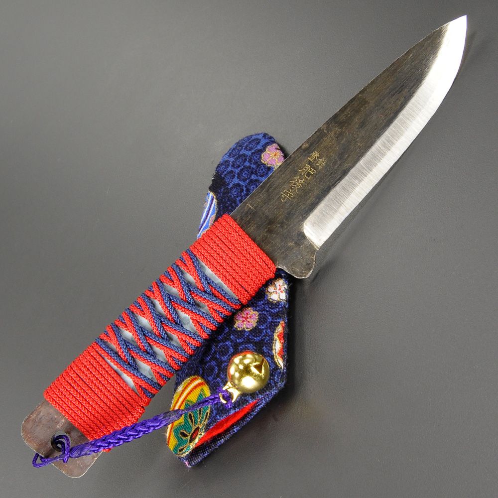 2108■肥後守定 定駒 ナイフ 和式折りたたみナイフ 昭和レトロ 青紙割込 