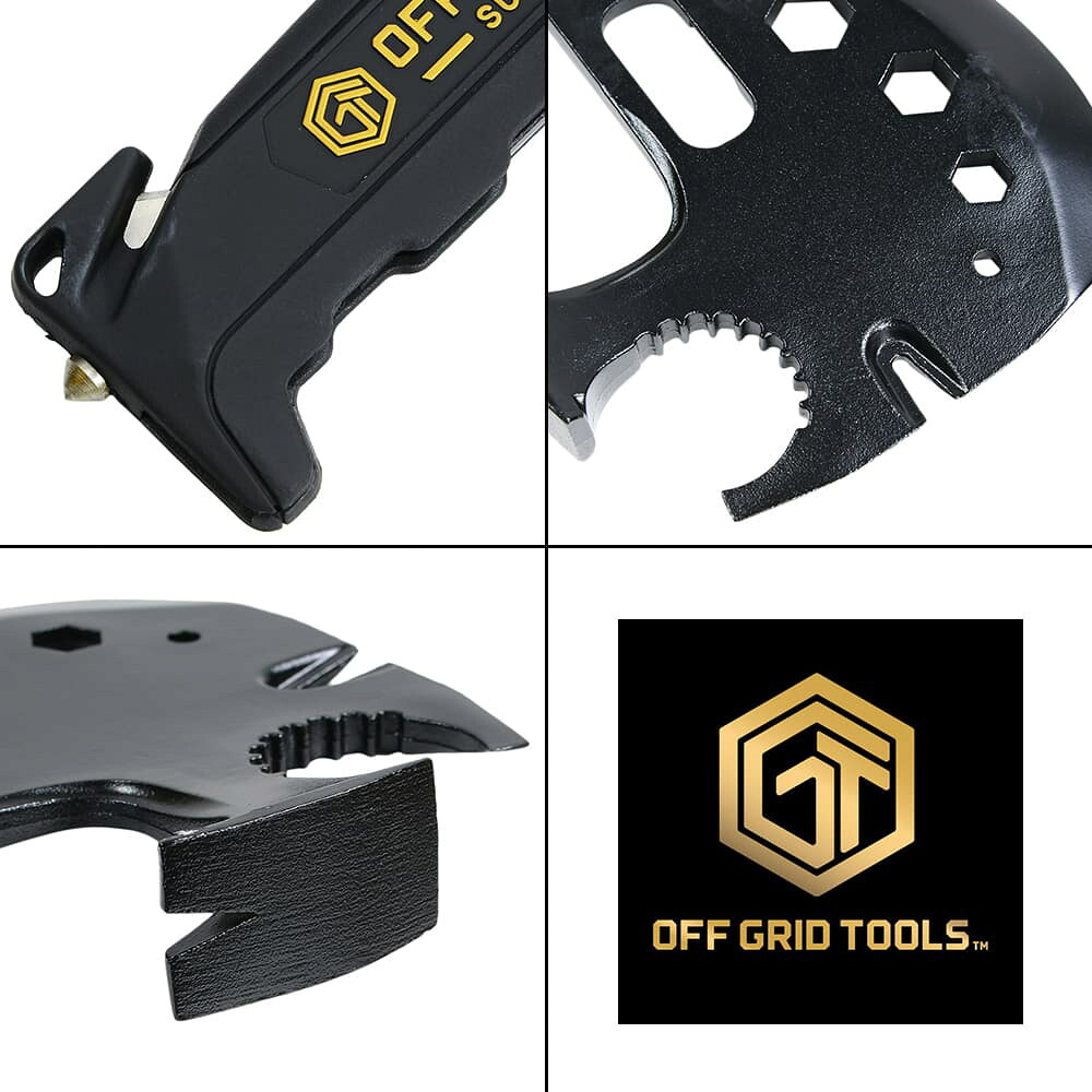 OFF GRID TOOLS 手斧 Survival Axe ABS マルチツール機能搭載 オフリッドツール サバイバルアックス ノコギリ 工具 マルチ機能 キャンプ アウトドア おの オノ アックス ハンドアックス トマホーク 手打ち斧 薪割り斧 薪割り用斧 キャンプアックス ハチェット