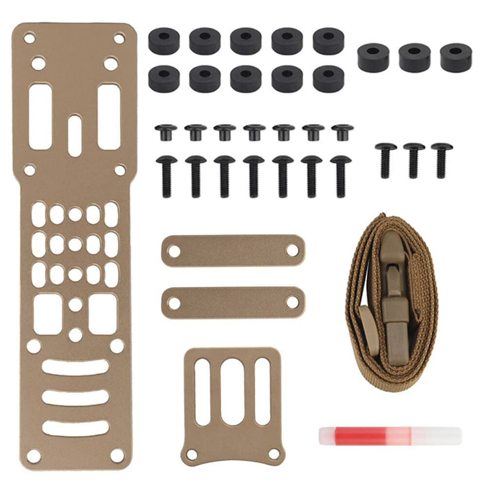WoSporT ホルスターアダプター Modular Holster Adapter アルミニウム製 GB-ACC-11 [ タン ] ウォースポーツ MHA ドロップダウン ホルスタープラットフォーム ホルスターパーツ ホルスター部品 ベルト用プラットフォーム プラットホーム MOLLE モール モーリー PALS パルス