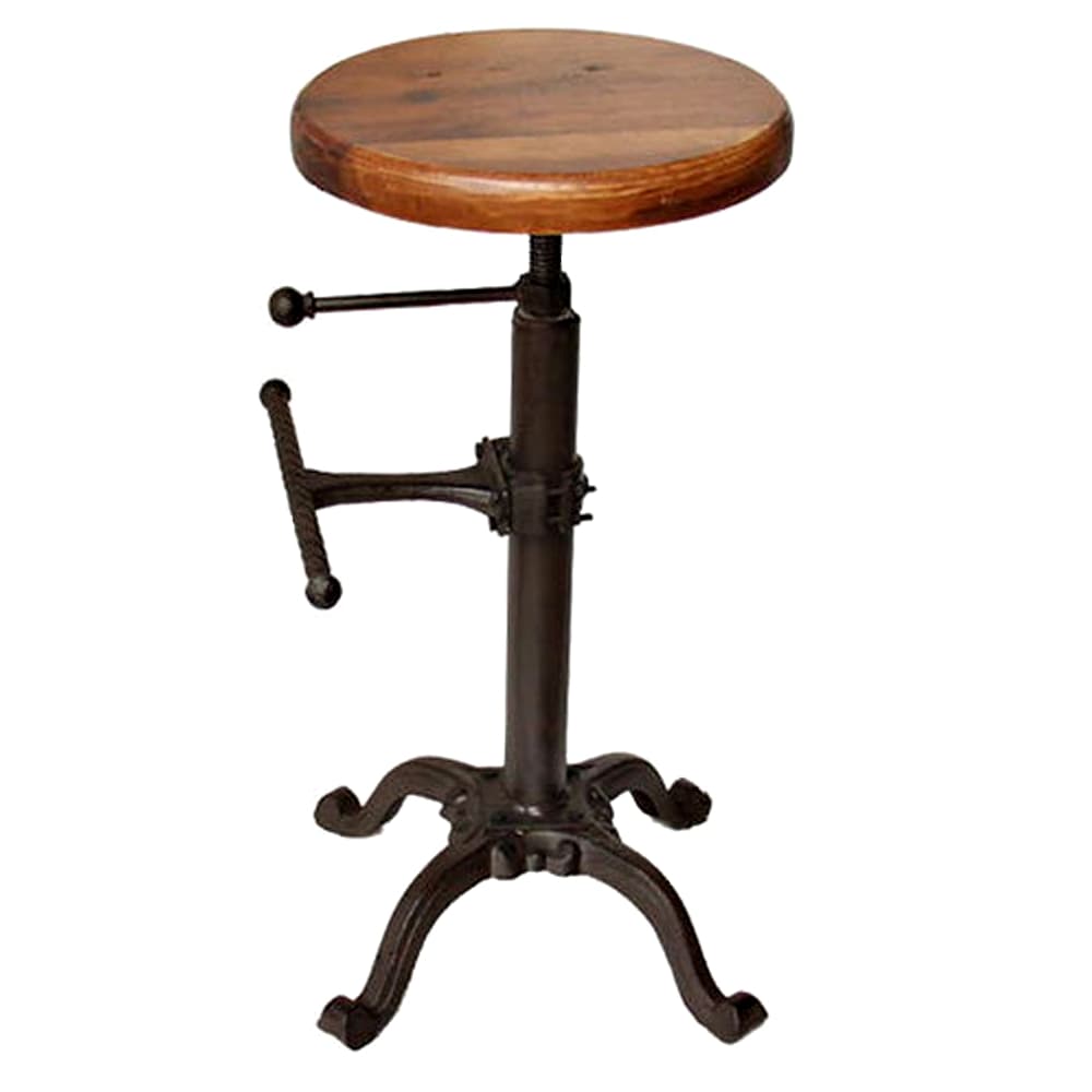 USA・アイアン・インダストリアルスタイル バーチェアー・回転式丸チェアー アイアン カウンター チェア インダストリアル アンティーク