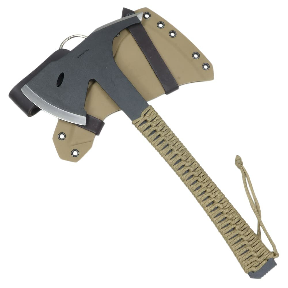CONDOR Tool&Knife 手斧 Sentinel 樹脂製シース付属 デザート 61713 コンドル ツール&ナイフ おの オノ 斧 パラコードハンドル アックス シース付き ハンドアックス トマホーク 手打ち斧 薪割り斧 薪割り用斧 キャンプアックス ハチェット アウトドアアックス