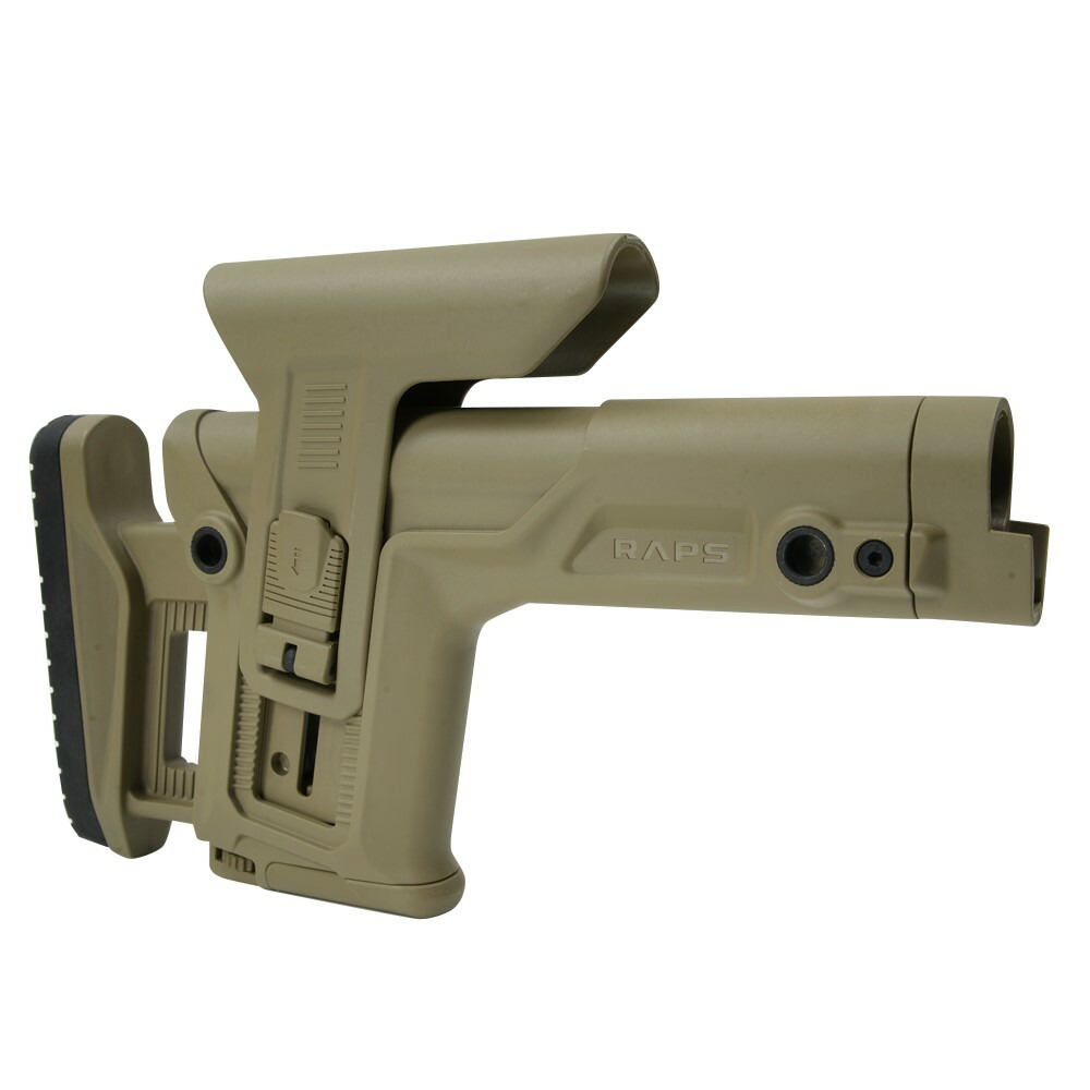 FAB Defense スナイパーストック RAPS フルアジャスタブル M4/AR15/SR25用 [ タン ] FABディフェンス ファブディフェンス 固定ストック Rapid Adjustment Precision Stock バットストック 樹脂製ストック 樹脂製銃床 樹脂ストック ライフルストック 銃床 ガンストック