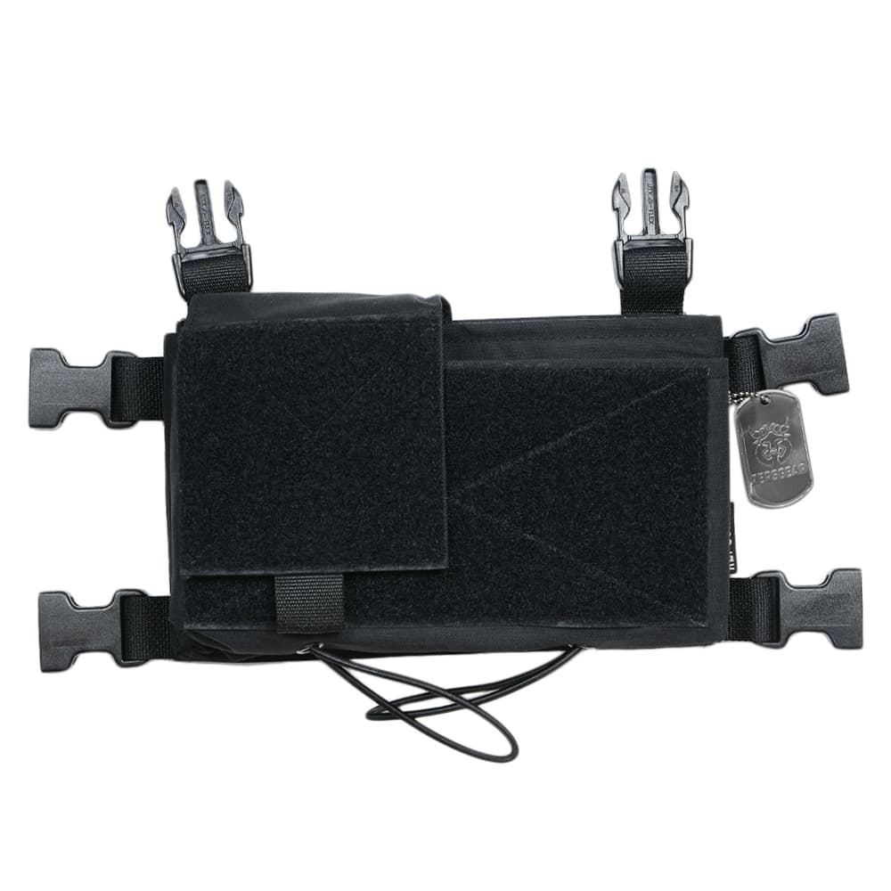 REPSGEAR チェストリグパネル MK4 マイクロファイトシャーシ PTVT06 インサート付属 [ ブラック ] レプズギア MK4タイプ マイクロチェストリグ Chest Rig プレートキャリア用パーツ プレキャリパーツ プレートキャリアー 部品 プレートキャリア用 プレキャリ 付属品
