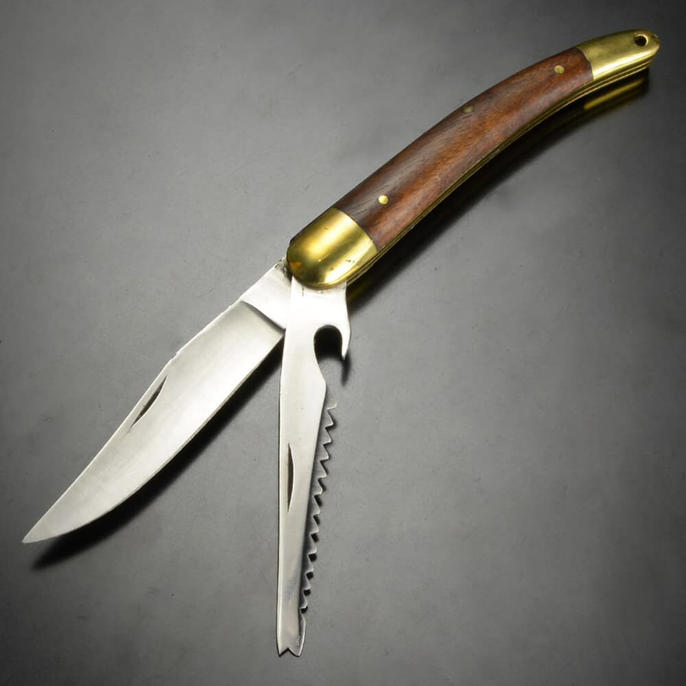 楽天市場】Douk-Douk 折りたたみナイフ stainless chrome シース付属