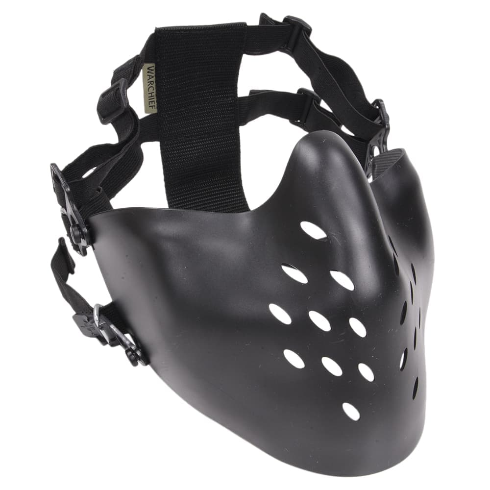 ハーフフェイスガード PILOT MASK ゴムベルト サバイバルゲーム サバゲ―装備 タン パイロットマスク フェイスマスク  ヘルメット装着アダプター付 保護面 取付用ベルト 最大94％オフ！ MASK