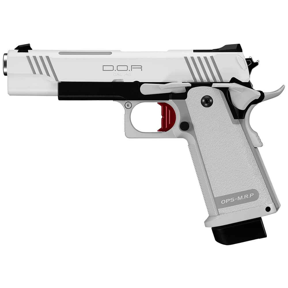 東京マルイ ガスガン Hi-CAPA WHITE D.O.R マイクロプロサイト対応 No.111 TOKYO MARUI ハイキャパホワイト 45口径 ガバメント ドットサイト対応 ストレートトリガー オートピストル 自動拳銃 ガス銃 自動式拳銃 オートマチックピストル 遊戯銃 ガスブロ拳銃｜ミリタリーショップ レプマート