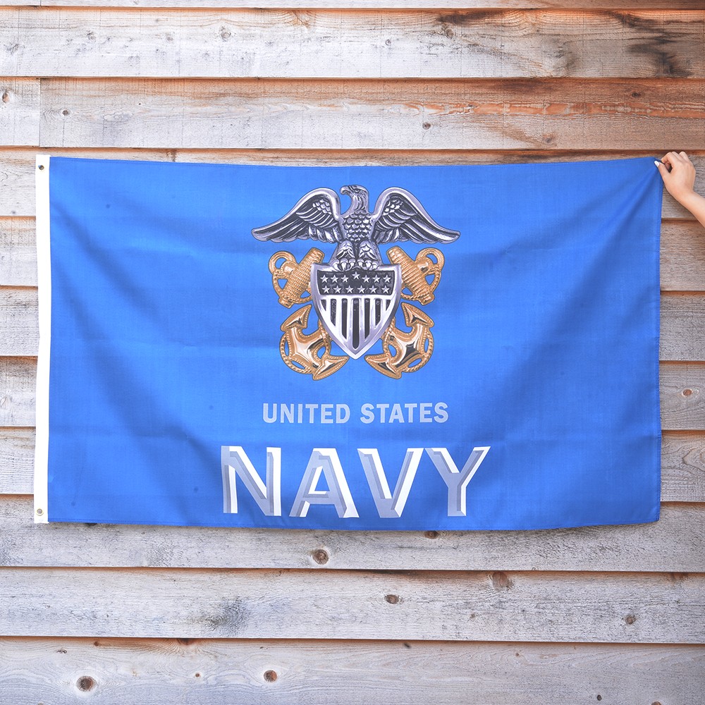 楽天市場】【フラッグ】アメリカ海軍 US ネイビーロゴ フラッグ ブルー