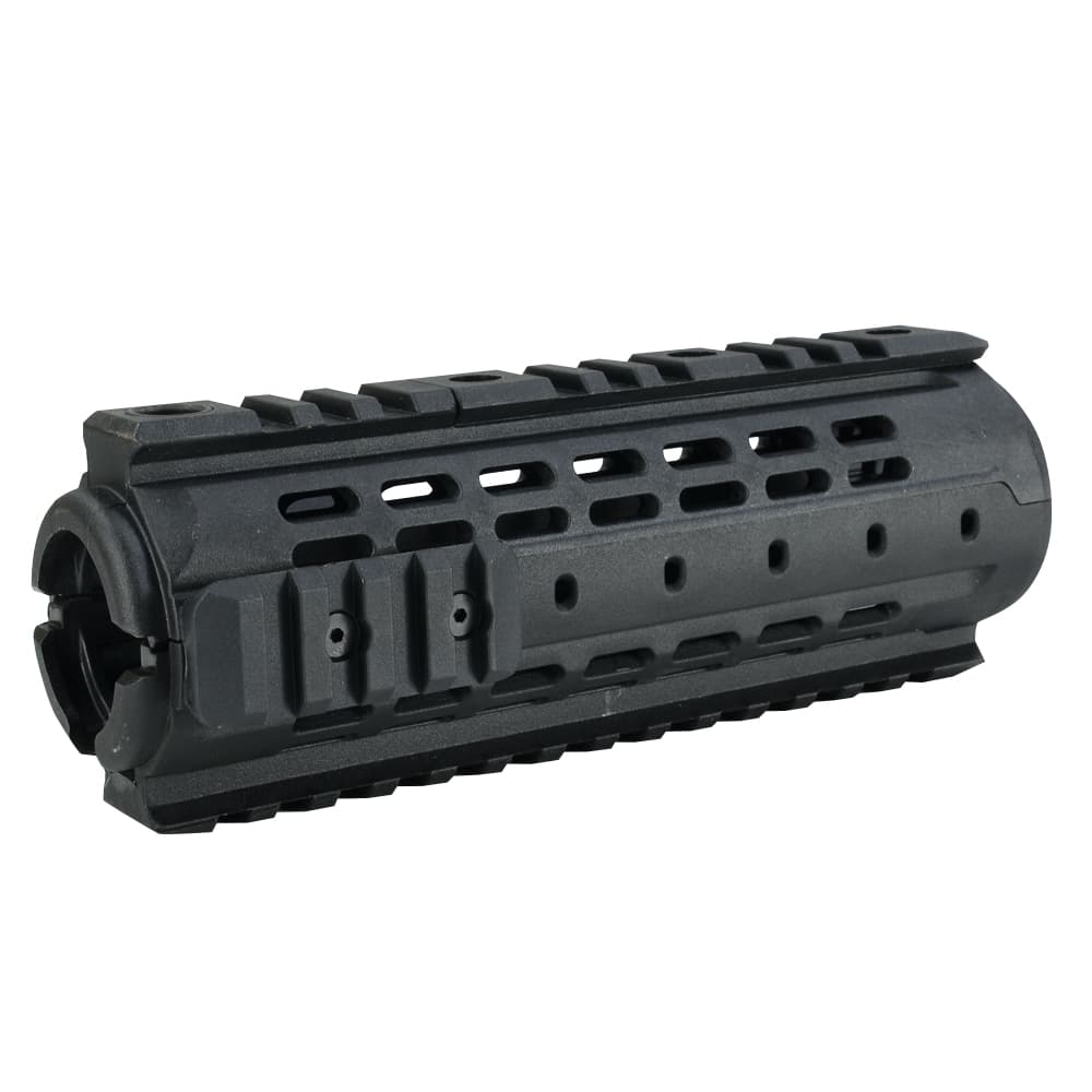 IMI DEFENSE ハンドガード MRS モジュラーレール M4/M16/AR-15用 ポリマー製 [ カービンレングス / ブラック ] IMIディフェンス Modular Rail System モジュラーハンドガード クワッドレール 樹脂製 ライフルレングス ミッドレングス フォアハンド フォアグリップ 先台｜ミリタリーショップ レプマート