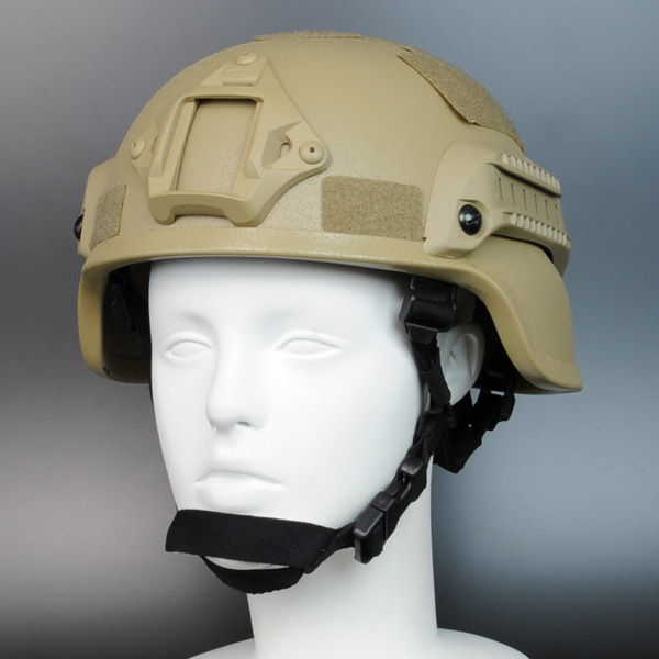 【楽天市場】タクティカルヘルメット MICH2000タイプ レールマウント付 梨地 [ タン ] コンバットヘルメット ミリタリーグッズ