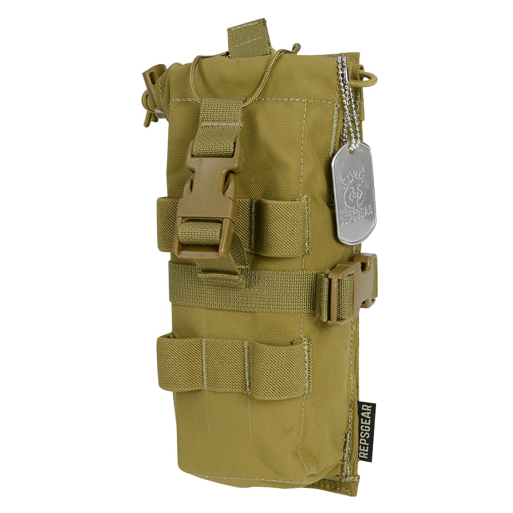 レプズギア DROP-DOWN/TILT-OUT ラジオポーチ PRC-152無線機用 PTP020 [ コヨーテブラウン ] REPSGEAR ドロップダウン/ティルトアウト チルトアウト 軍用無線ポーチ MBITR ミリタリーポーチ 軍用ポーチ 無線ポーチ 無線機ポーチ レディオポーチ サバゲー 装備