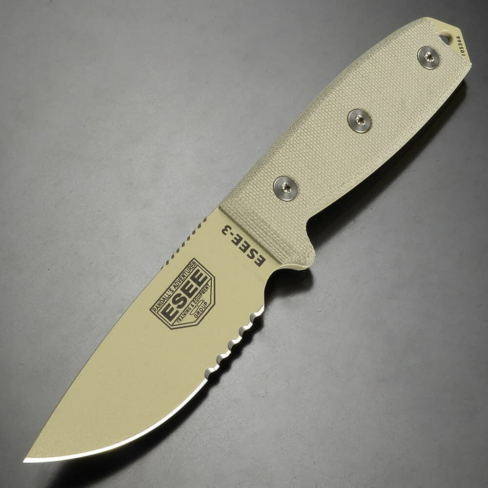 楽天市場】ESEE アウトドアナイフ Model4 プレーンエッジ フルタング