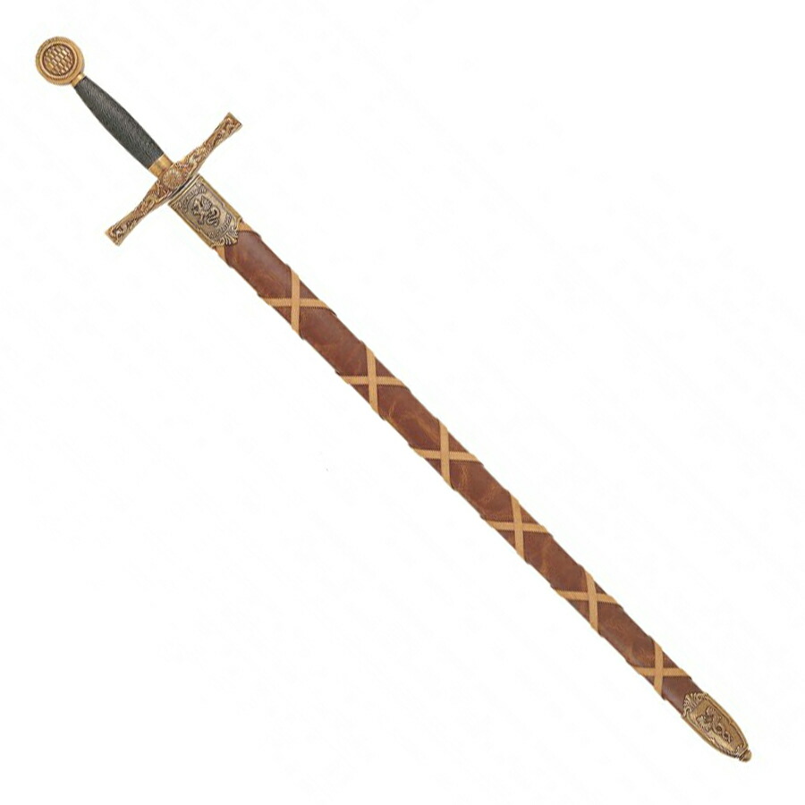 市場 Denix 模造ナイフ ロングソード デニックス エクスカリバー Arthurs 樹脂ナイフ 模造刀 刻印なし Excalibur ゴールド トレーナー アーサー王剣