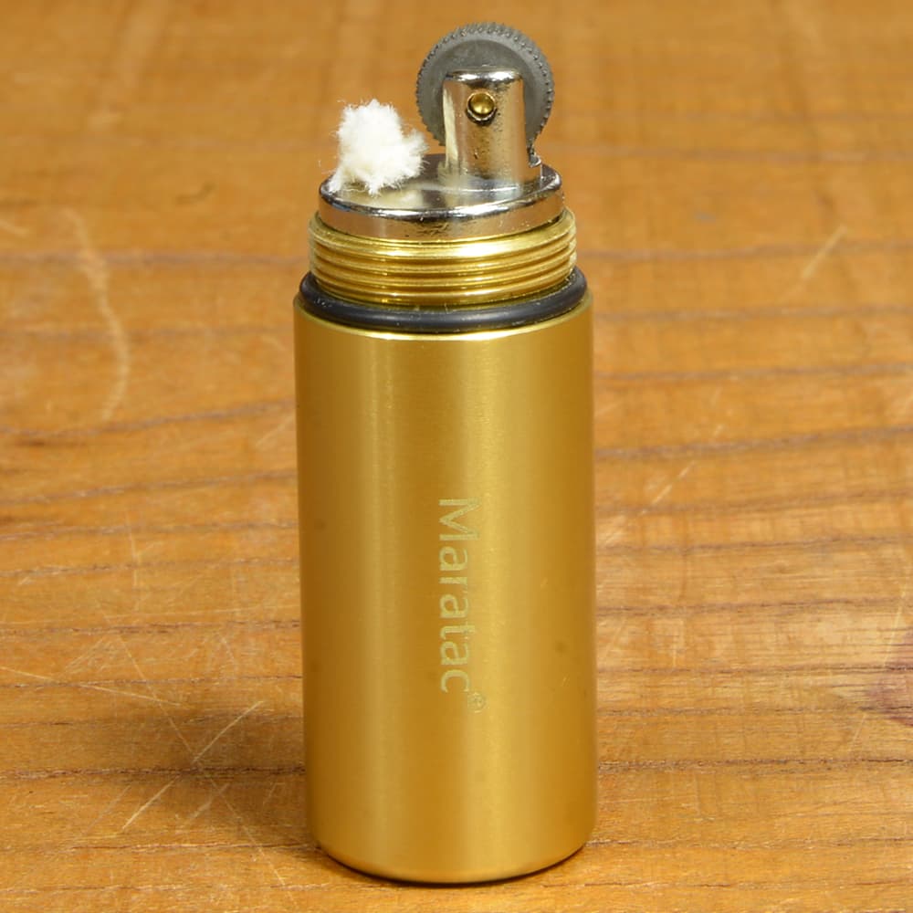 再入荷 Maratac ライター Peanut Xl Lighter 防水 キーホルダー ブラス マータック オイル式 ストラップ 登山 チャーム チタニウム キャンプ 非常用 着火具 真鍮 アウトドア