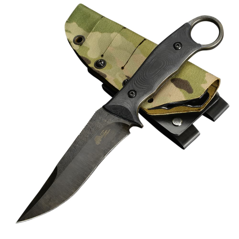 美品 Makkari knives ユーティリティーナイフ 間狩純平作 AT9-S MOLLE